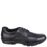 Hush Puppies Boys School Shoe Vincente Black Leather