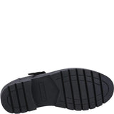 Hush Puppies Girls School Shoe Fiona Junior Black Leather