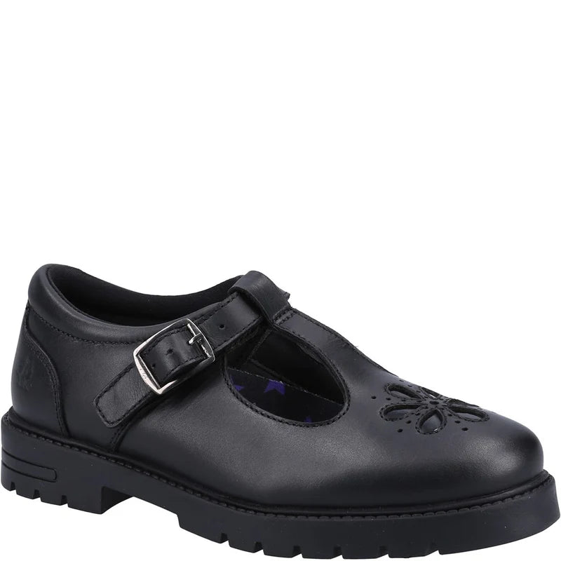 Hush Puppies Girls School Shoe Fiona Senior Black