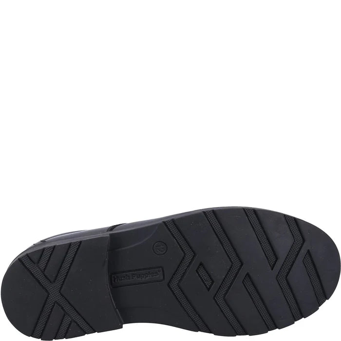 Hush Puppies Boys School Shoe Oliver Senior Black