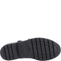 Hush Puppies Girls School Shoe Ella Patent Senior Black