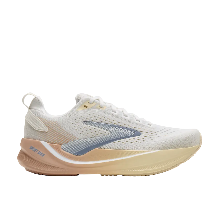 Brooks Womens Trainer Ghost Max 4 White/Rose/Rutabaga