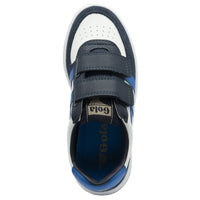 Gola Boys Trainer Hawk Strap White/Navy/Blue