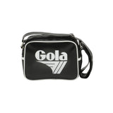 Gola women's black and white faux leather bag with zip