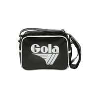 Gola women's black and white faux leather bag with zip