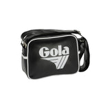 Gola women's black and white faux leather bag with zip