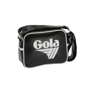 Gola women's black and white faux leather bag with zip