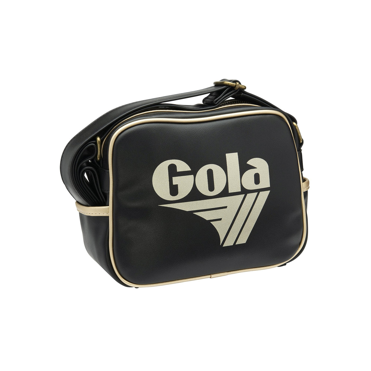 Gola Classics Micro Redford black and gold messenger bag