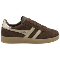 Gola Womens Trainer Viper Dark Brown/Bone/Gold/Gum