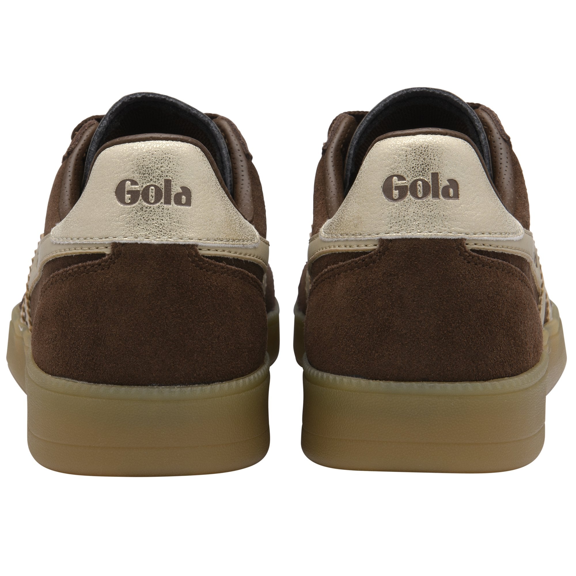 Gola Womens Trainer Viper Dark Brown/Bone/Gold/Gum