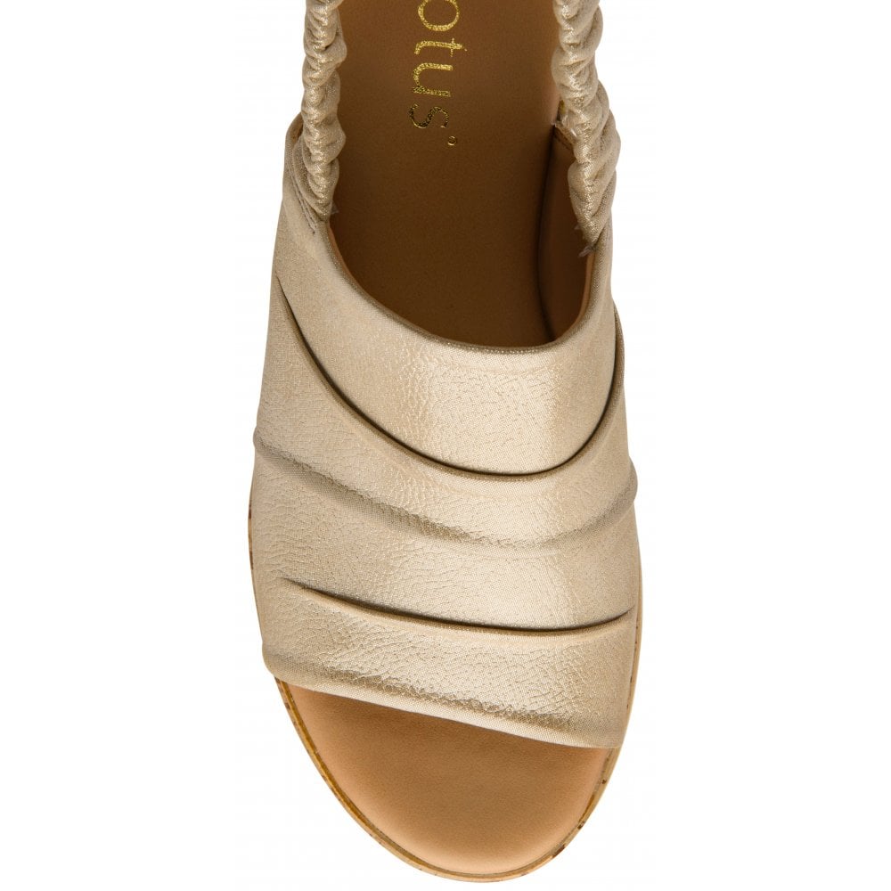 Lotus Womens Sandal Jessie Gold