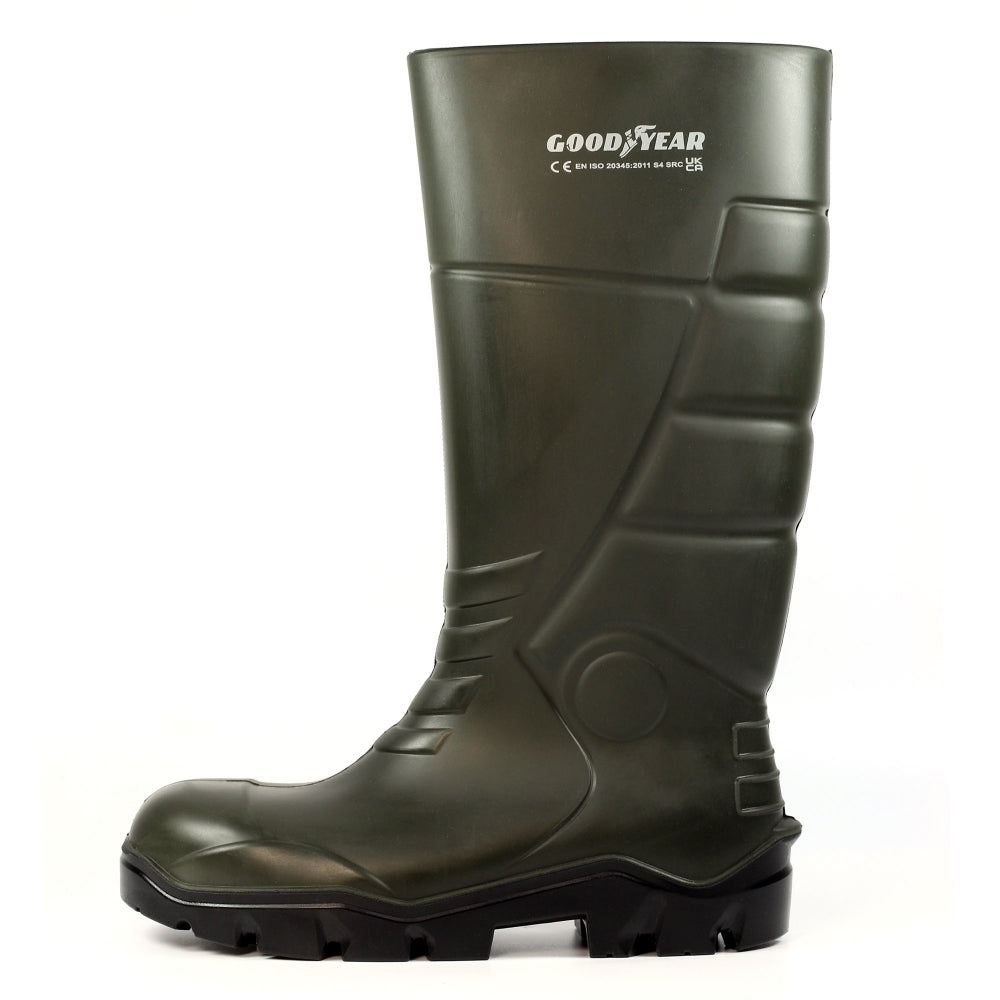 Goodyear Mens Castle Plus Safety Wellington Green