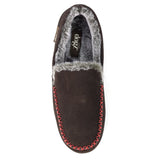 Lazy Dogz men's brown slip-on slipper