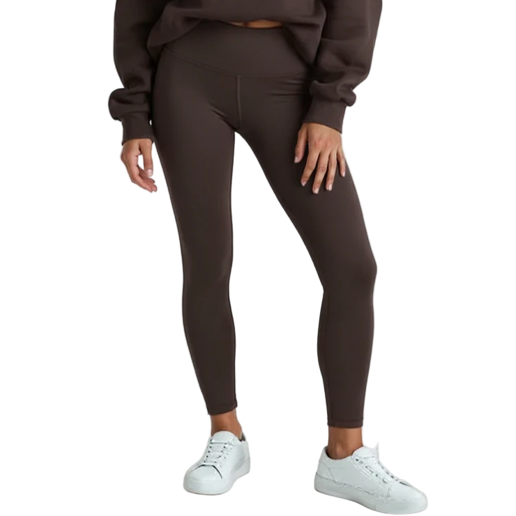 Gym+Coffee Soft Motion women's mocha bean 7/8 high-rise leggings