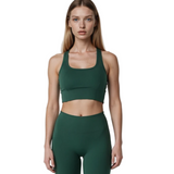 Gym+Coffee Womens Sports Bra Lotus Lounge Amazon Green