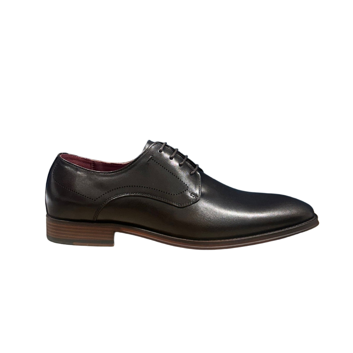 Escape men's mahogany leather lace-up shoe