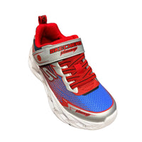 Skechers Boys Trainer Vortex 3 Lights Silver/Red