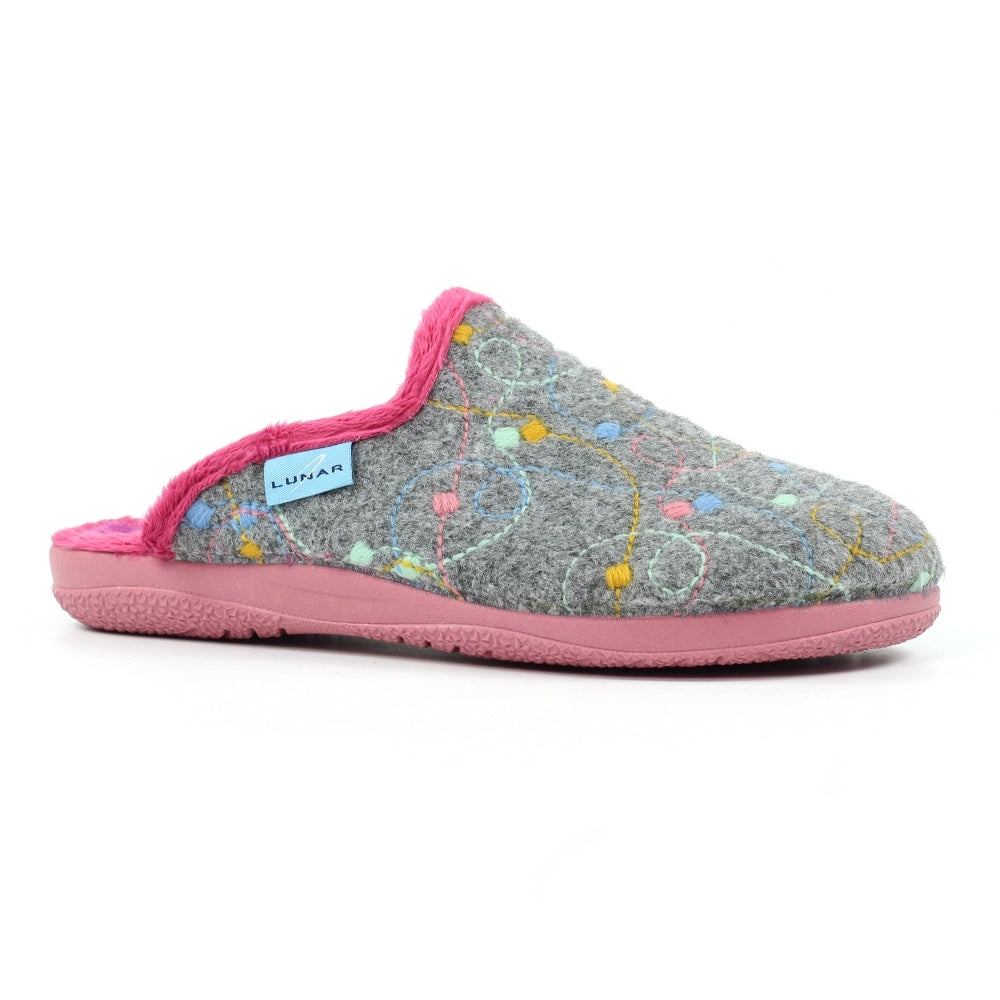 Lunar Womens Slipper KLA251 Grey