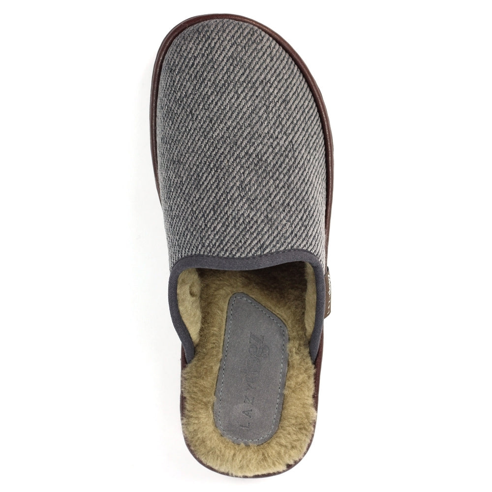Lazy Dogz Mens Slipper Jacob Grey