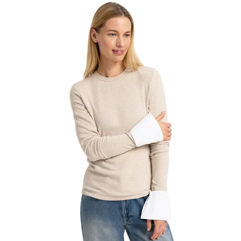 Yaya Womens Jumper 01-709418-609 Pure Cashmere Grey Melange