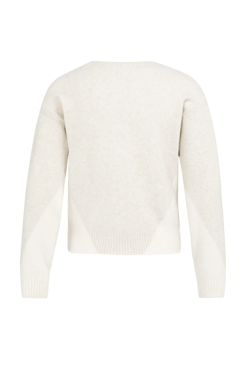 YAYA Womens Sweater 01-000544-601 Heather Grey Dessin