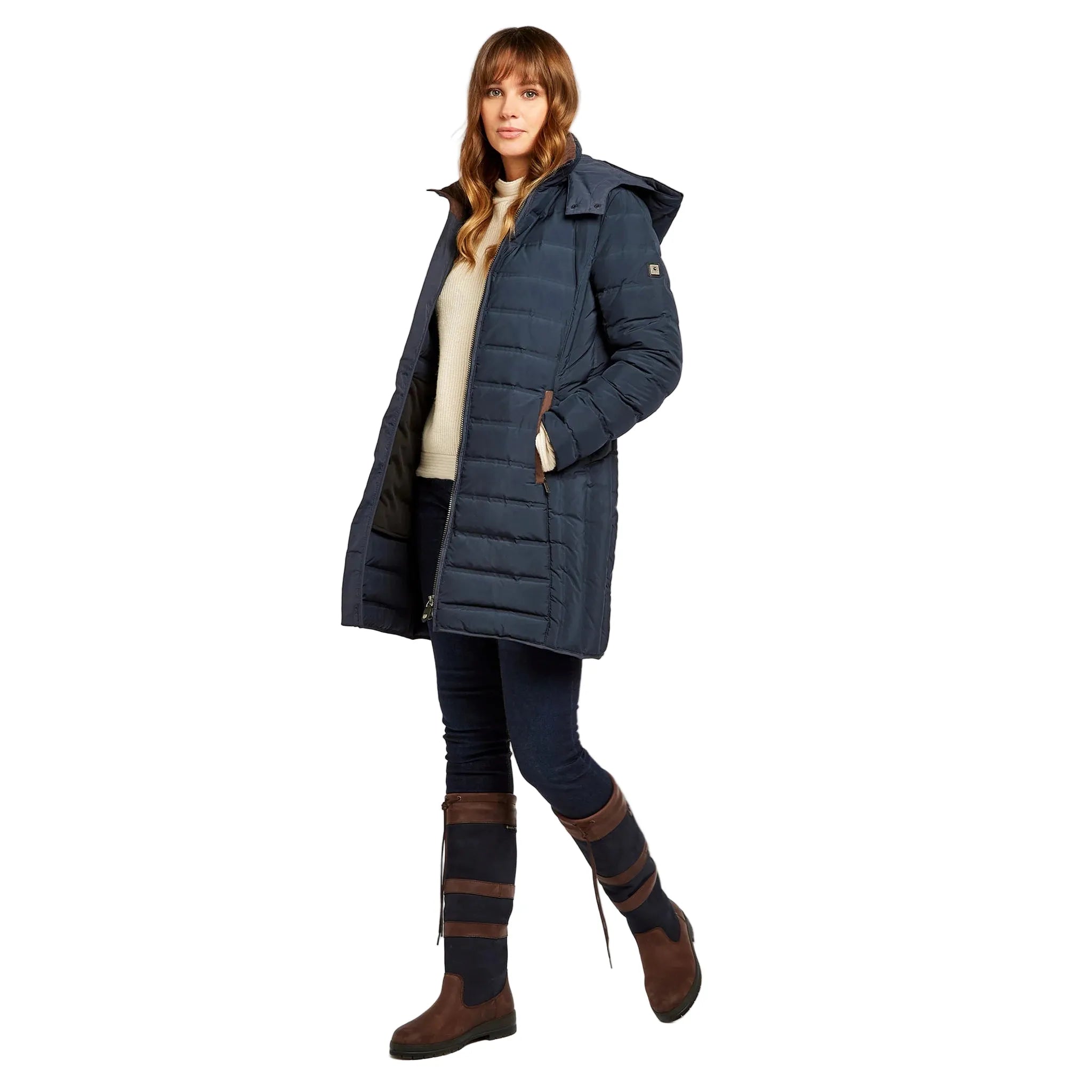 Dubarry Womens Quilted Jacket Ballybrophy Navy