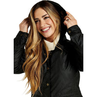 Dubarry Womens Wax Coat Redington Black