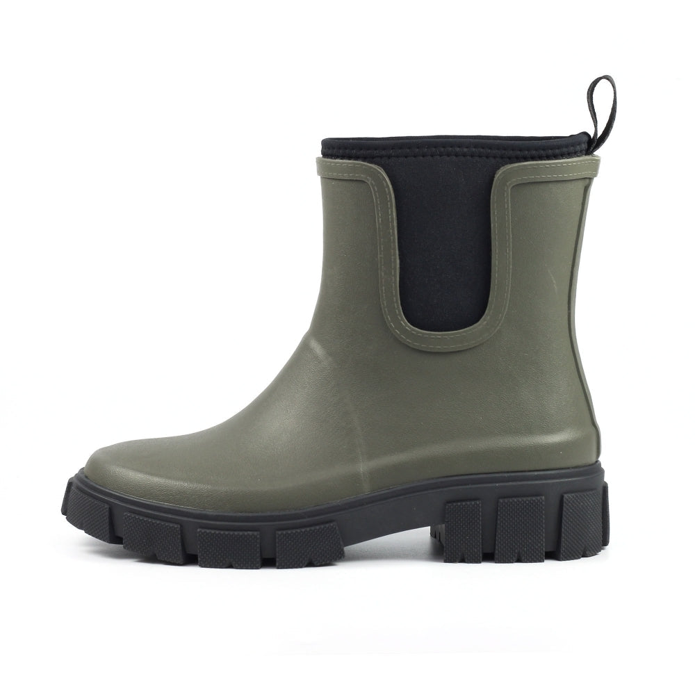 Lazy Dogz Womens Wellington Boots Lake Olive