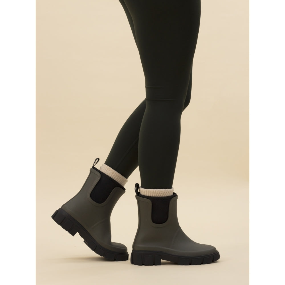 Lazy Dogz Womens Wellington Boots Lake Olive