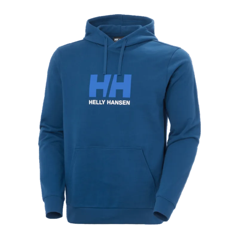 Helly Hansen Mens HH Logo Hoodie Dark Blue