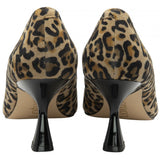 Lotus Womens Court Shoe Henley Leopard Suede
