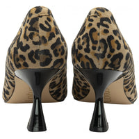 Lotus Womens Court Shoe Henley Leopard Suede