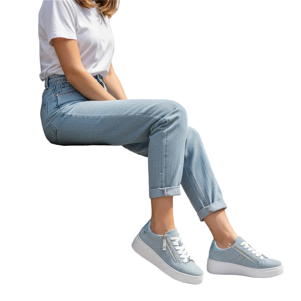 Rieker Womens Trainer W2605-12 Blue
