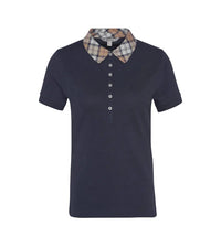 Barbour Womens Top Malvern Navy/Hessian