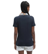 Barbour Womens Top Malvern Navy/Hessian