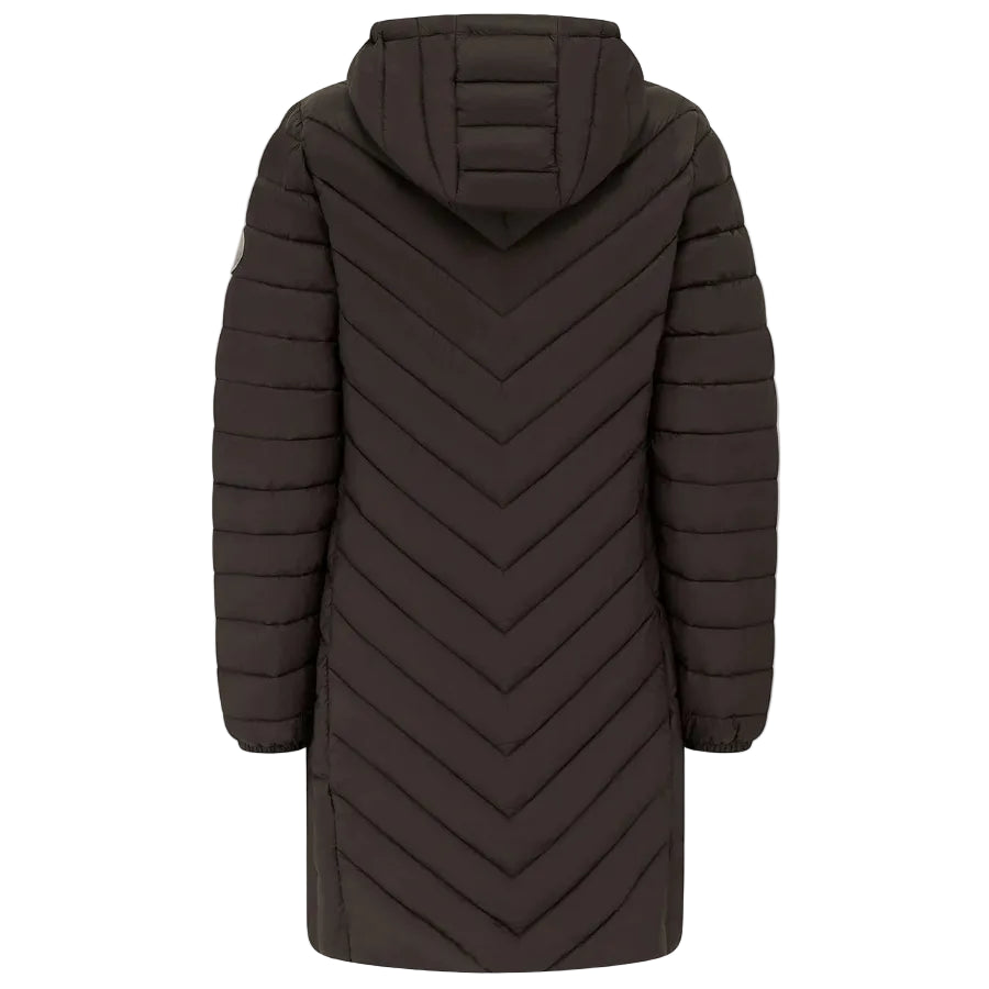 Lighthouse women's Laurel long padded coat in cocoa brown