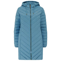Lighthouse Womens Long Coat Laurel Bluestone