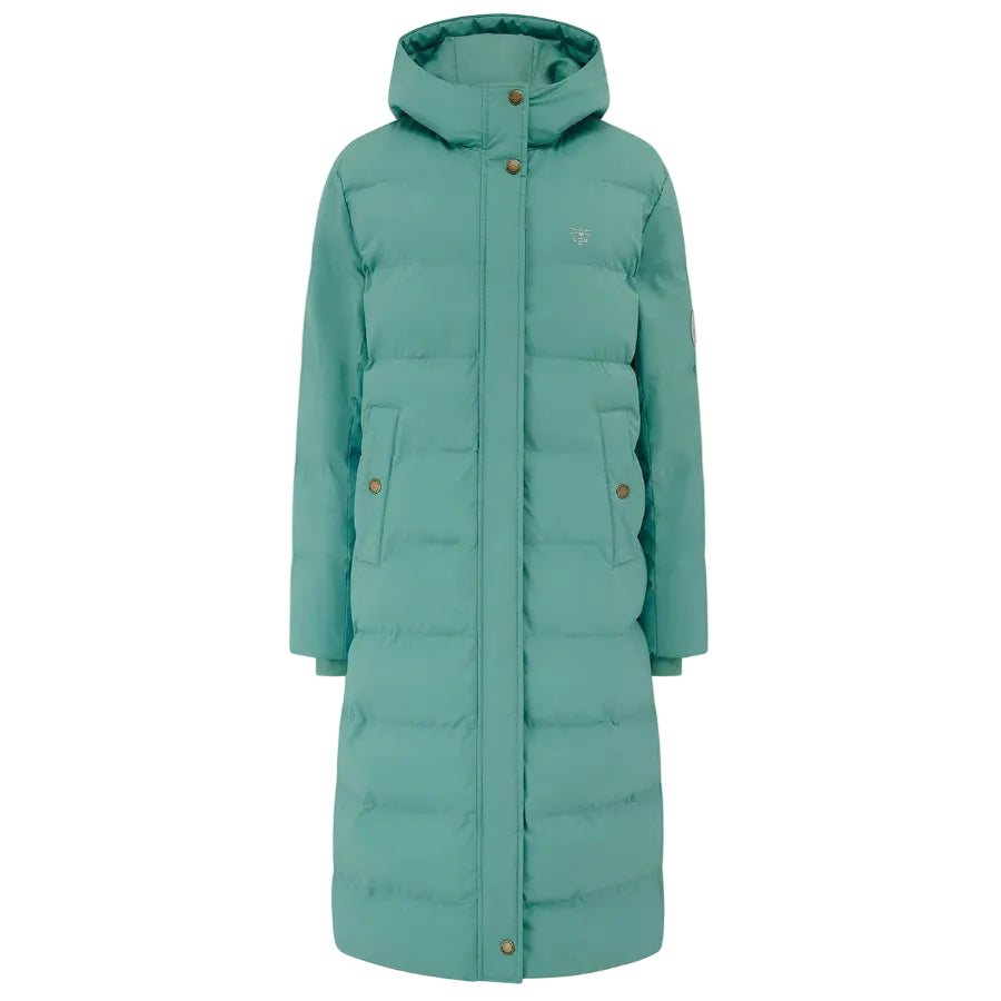 Lighthouse women's Savannah long padded coat in duck egg blue