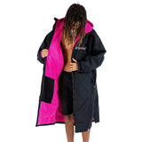 Dryrobe Adults Advance Long Sleeve V3 Black Pink