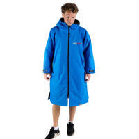 Dryrobe women's black and blue fleece jacket with zip