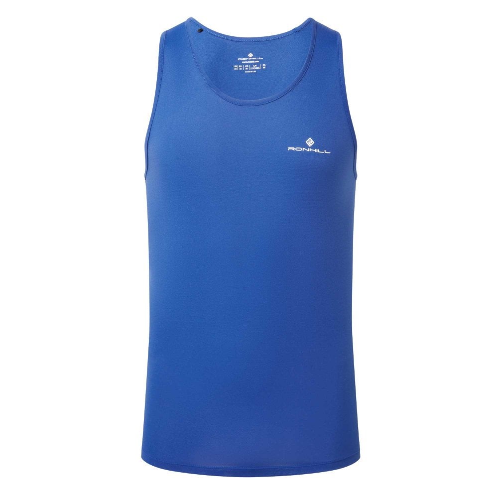 Ronhill Mens Top Core Vest Dark Cobalt/Bright White