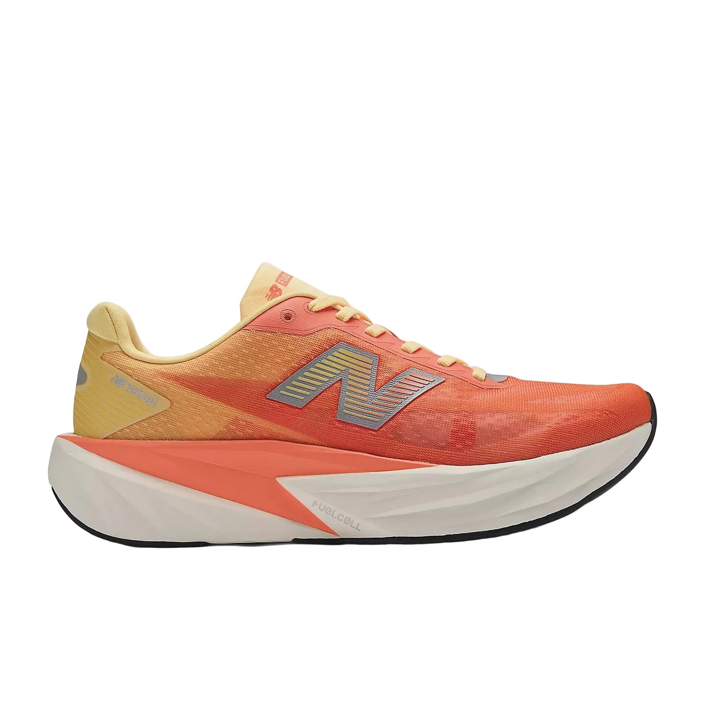 New Balance Mens Trainer FuelCell Rebel v5 Tangerine/Silver