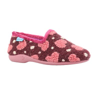Lunar Womens Slipper Minnie Burgundy