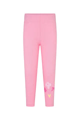 Lighthouse girls' pink leggings with elasticated