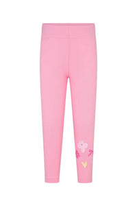 Lighthouse girls' pink leggings with elasticated
