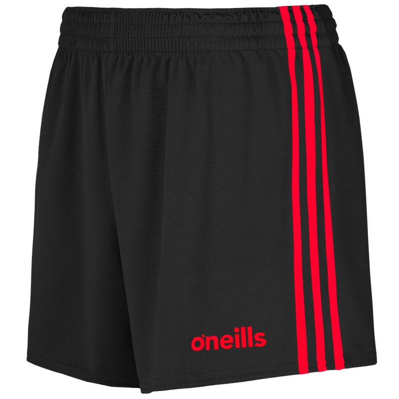 O’Neills Kids Mourne Gaelic Shorts 3S Black/Red