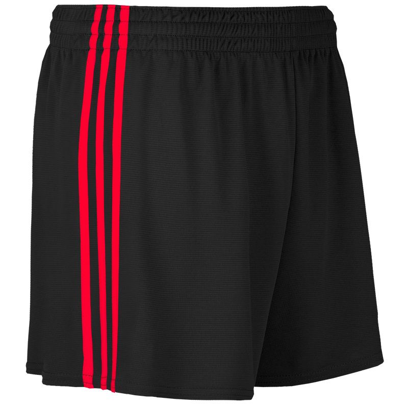 O’Neills Kids Mourne Gaelic Shorts 3S Black/Red