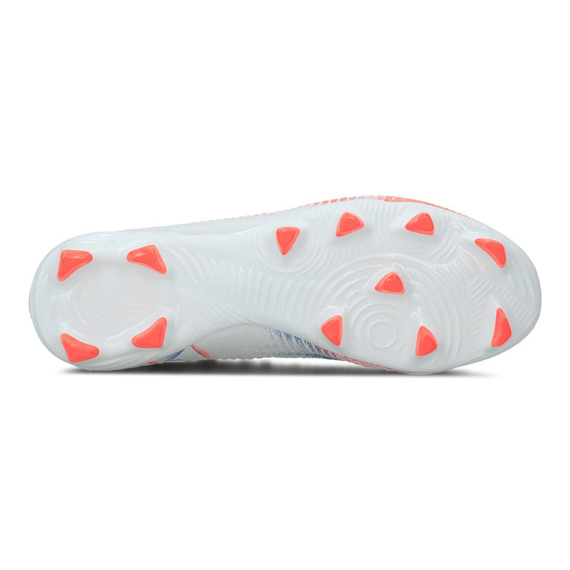 Puma Adult Football Boot Future 8 Play FG/AG White/Puma Black/Glowing Red