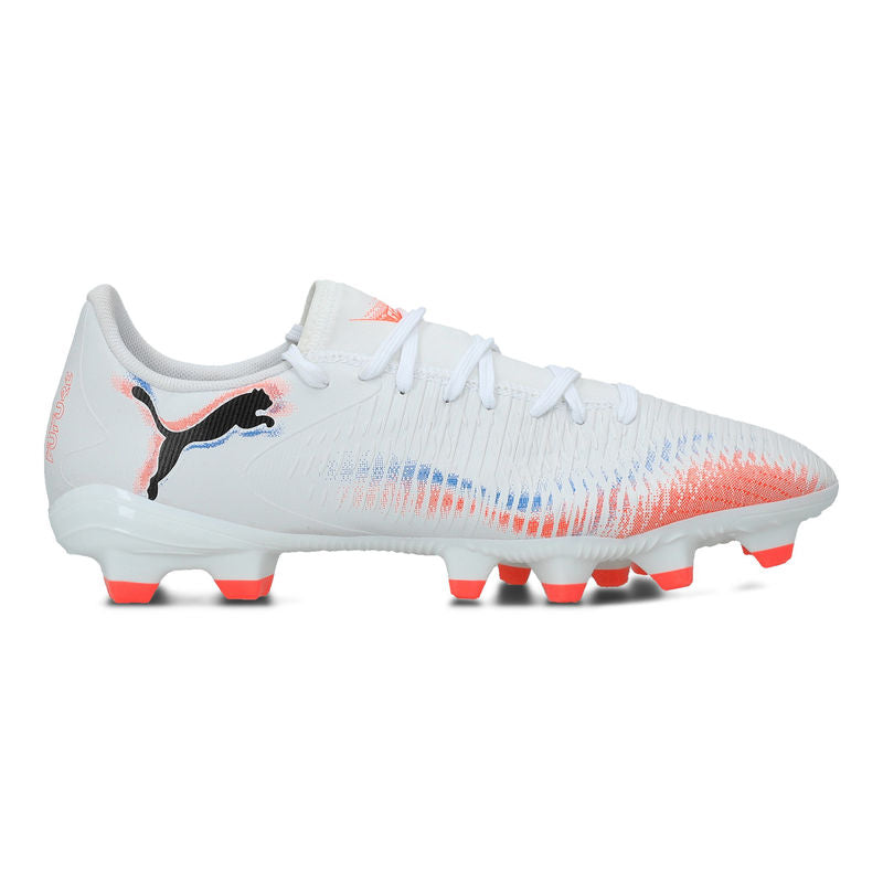 Puma Adult Football Boot Future 8 Play FG/AG White/Puma Black/Glowing Red