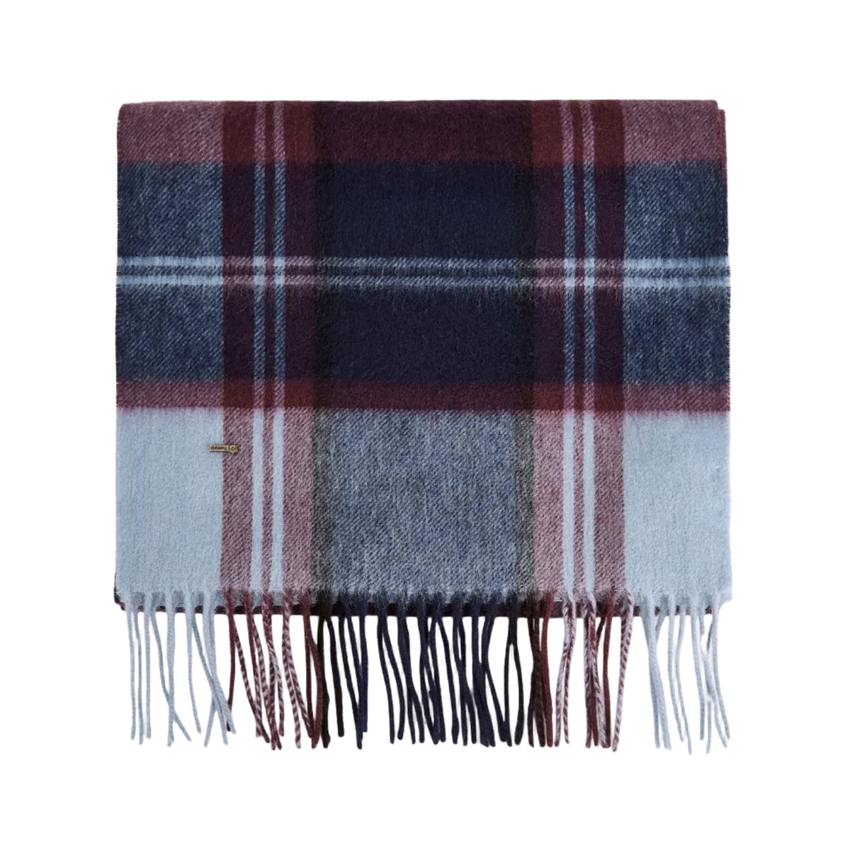 Dubarry New Ross Check Pattern Scarf Navy